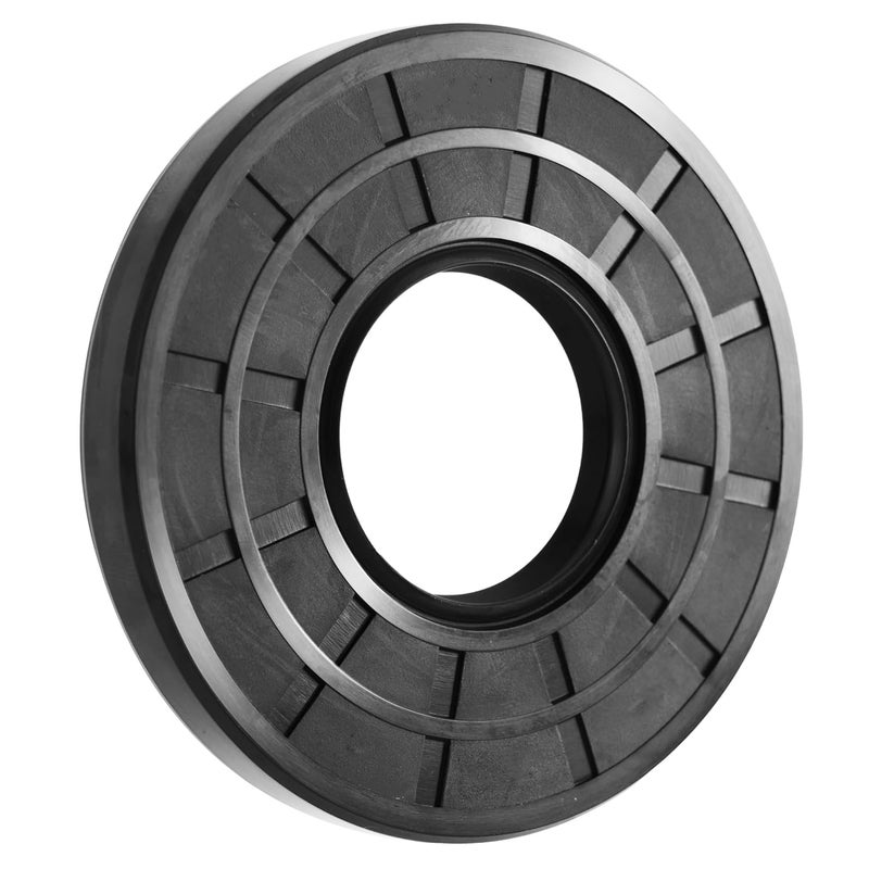 Xike 1PC Oil Seal, Lip Seal, TC 92mm x 105mm x13mm, Nitrile Rubber Double Lip Spring-Loaded Oil Shaft Seal, Designed for Bearing Shaft, Black - Image 1